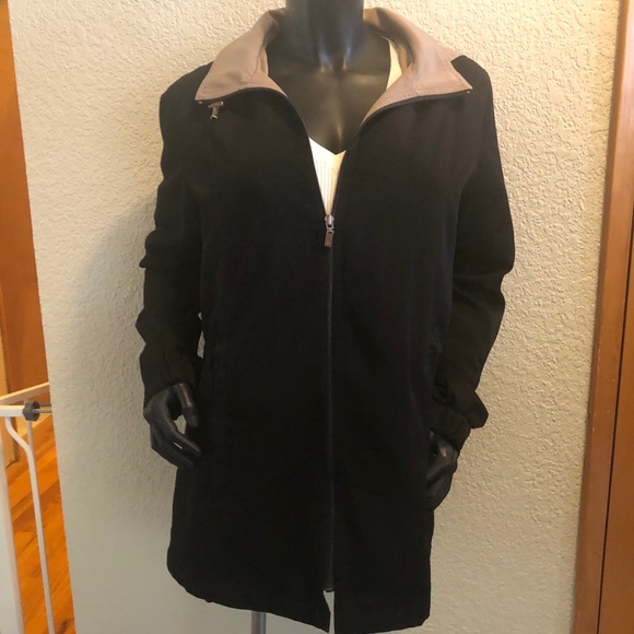 LONDON FOG HOODED TRENCH RAINCOAT - Picture 10 of 11